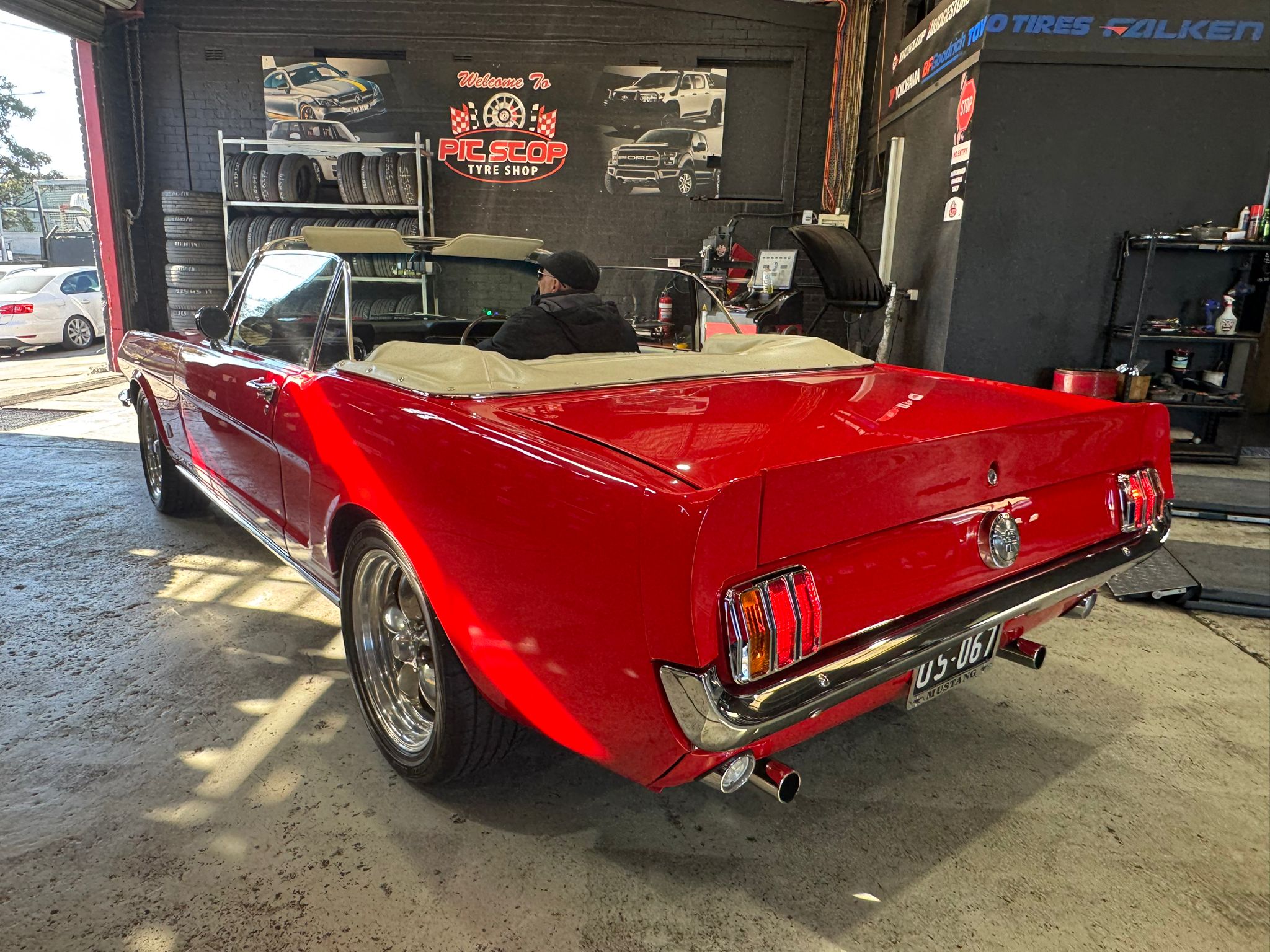 Classic Ford Mustang convertible