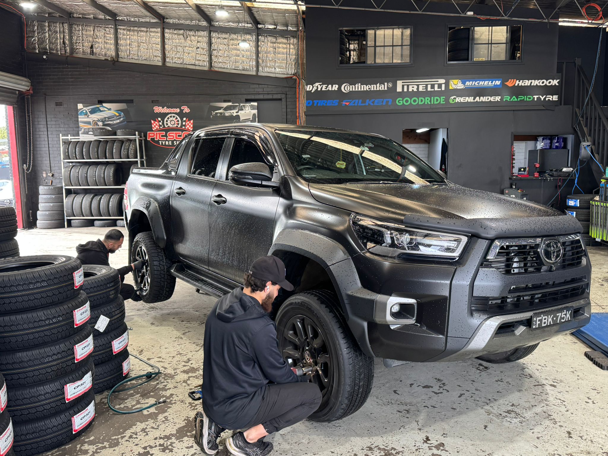 Toyota HiLux tyre service